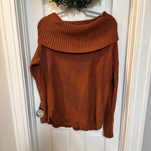 Banana Republic Brown Oversized Women's Turtleneck Knit Sweater-Size Large